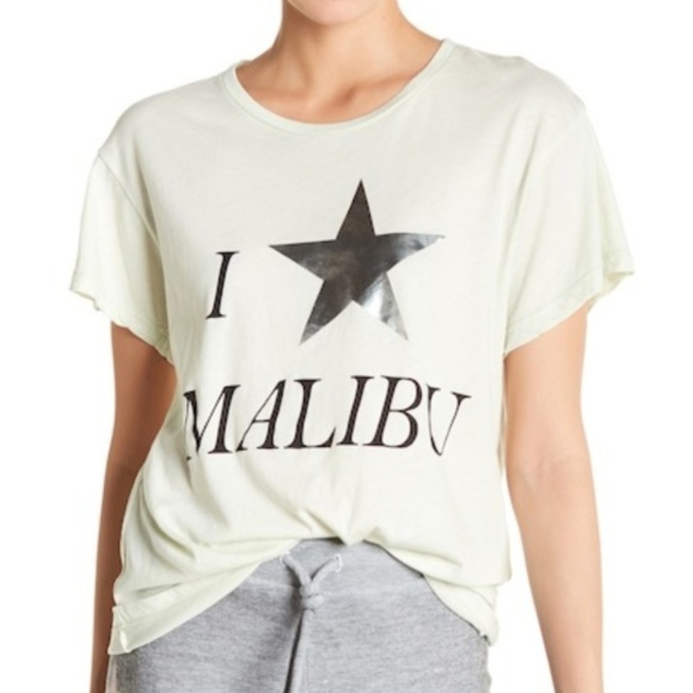 NWT Wildfox I Star Malibu Mint Green T Shi…